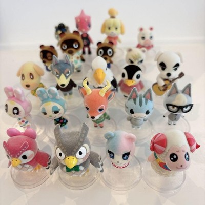 Animal Crossing:  Horizons Flocked Miniature Figures Set 22 Pieces Game Characte