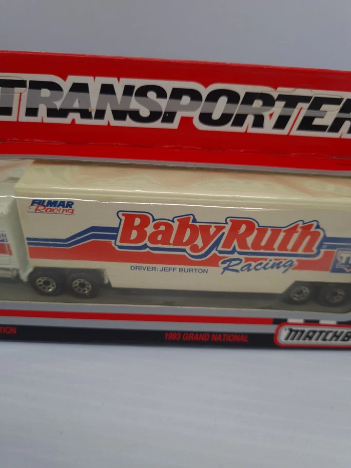 Matchbox White Rose #8 JEFF BURTON BABY RUTH 1993 CY104 Super Star Transporter - Image 3 of 4