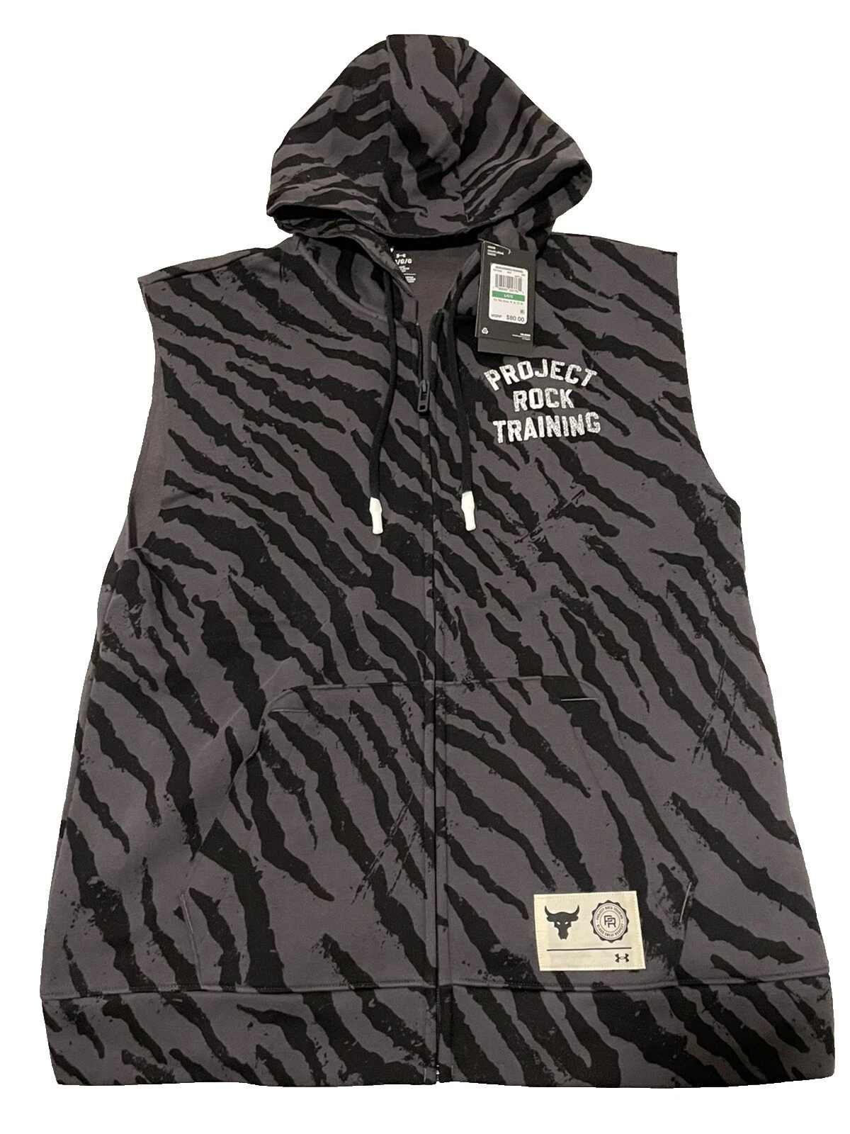 Animal Print Sleeveless Hoodies & Sweatshirts for Men
