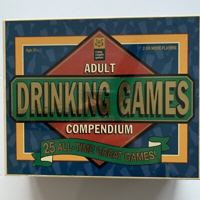 ADULT DRINKING GAMES COMPENDIUM 25 ALL TIME GREAT GAMES by CRAZY COYOTE Age 21+
