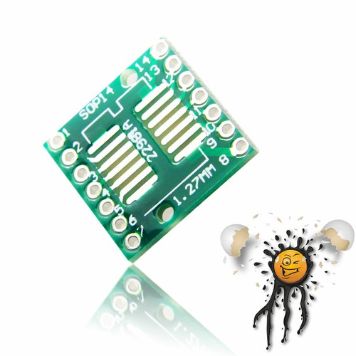 SOP8 SOP10 SOT23 SOP14 SOP16 SOP20 SOP24 SOP28 to Dip Adapter Set 6pcs + Pins - Picture 9 of 22