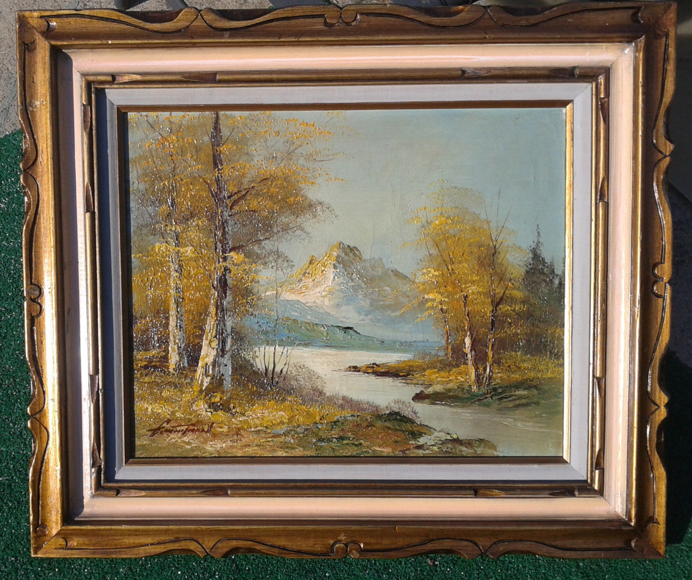 G Whitman 油彩画 油絵 絵画 アンティーク 【公式通販】