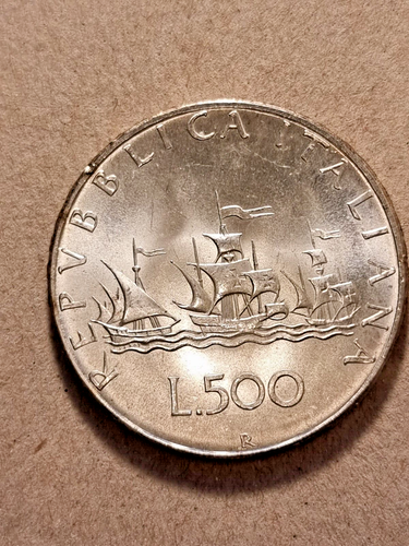 500 Lire 1967 Moneta d'Argento Italiana - Foto 2 di 3