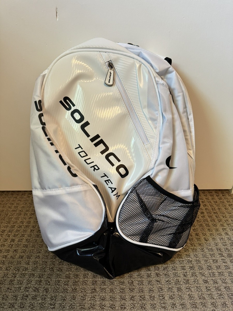 Solinco Tour Team Tennis Racquet Backpack Whiteout