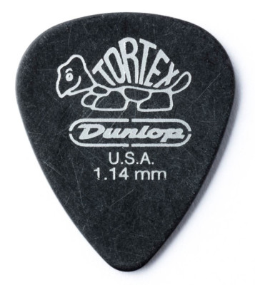 JIM DUNLOP 488P Tortex Pitch Black Standard 1,14mm