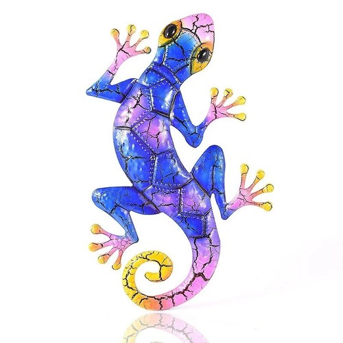 Metall Geko Figur Garten Dekoration bunte Beet Deko Mini Tier Skulptur Ornament - Bild 11 von 12