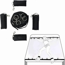 Kit Bondage Letto Costrittivo Set Manette Cavigliere Sexy BDSM Posizioni hot