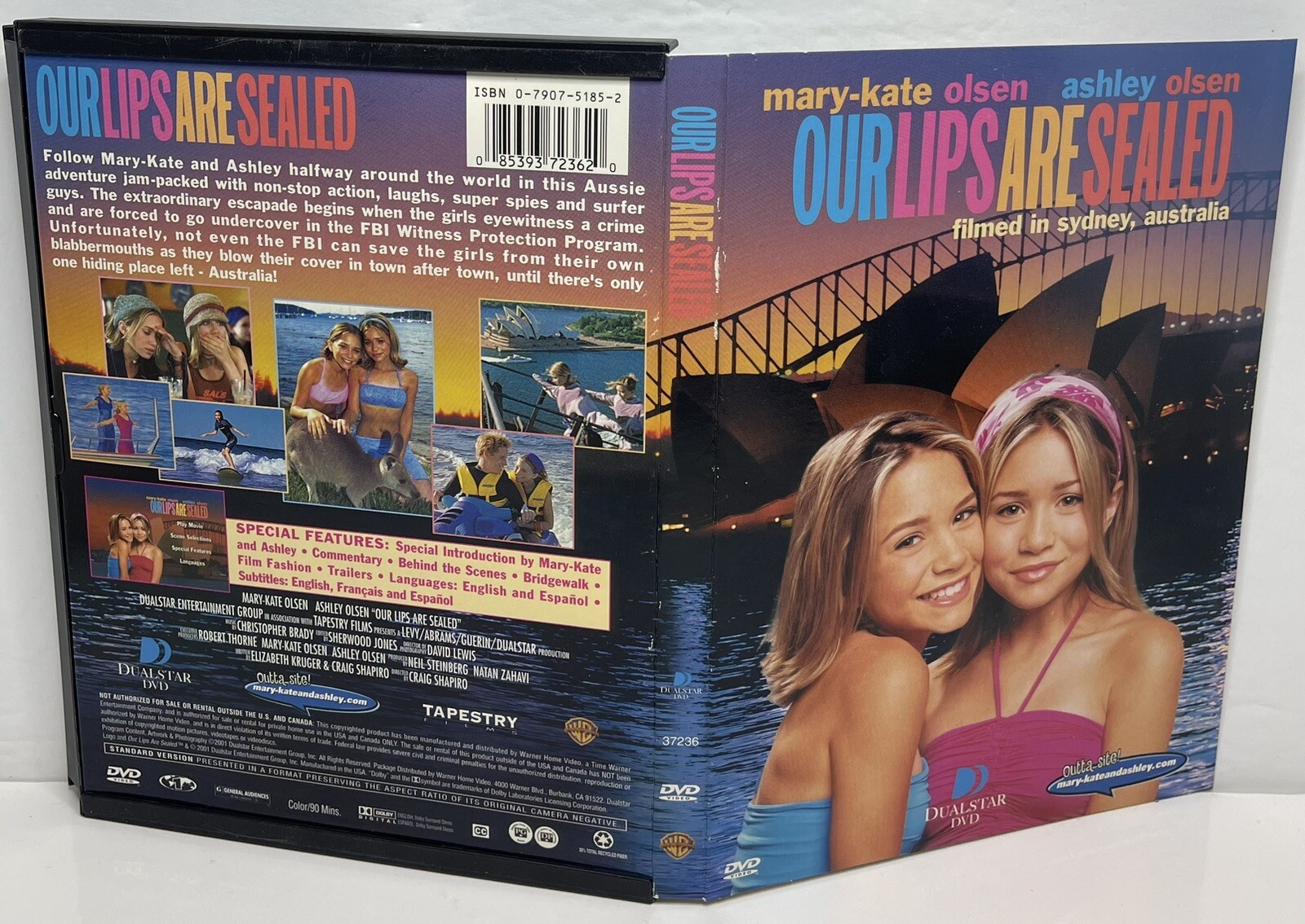 Our Lips Are Sealed (DVD, Olsen Twins, 2001, MaryKate Olsen, Ashley