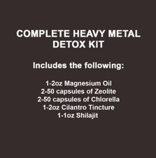 Complete Heavy Metal Detox Kit  7 Day Cleanse
