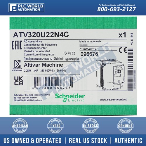 Schneider ATV320U22N4C Macchina Altivar ATV320 unità a corrente alternata 2,2 kW 3 CV, nuovissima - Foto 3 di 4