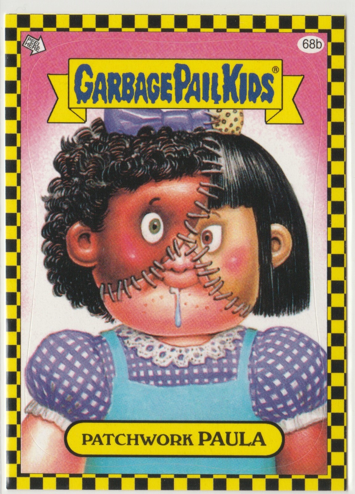 Lost GPK 2010 Flashback Series 1 FB1 Patchwork Paula #68b Garbage Pail Kids