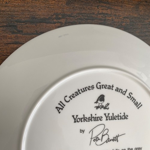 All Creatures Great & Small Collector Plate Yorkshire Yuletide December Holiday - Picture 6 of 6