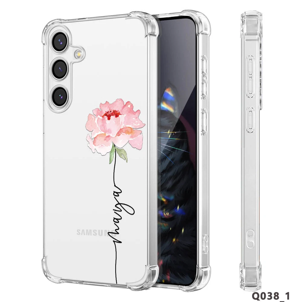 Phone Case For Samsung Galaxy S25 Ultra S24 A15 A16 A35 Personalised Clear Cover