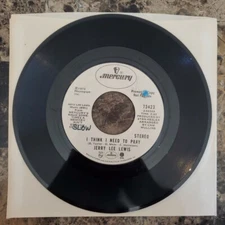 PROMO Jerry Lee Lewis I Think I Need To Pray/Sometimes A Memory.. MERCURY 73423