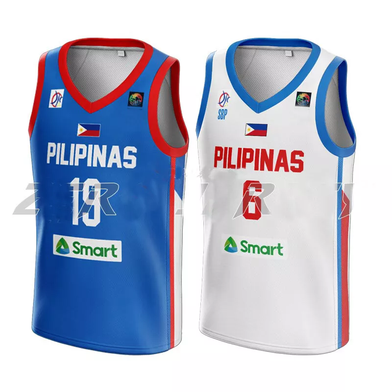 2021 Japan Tokyo Jordan Clarkson #6 Team Philippines Basketball Jerseys Men's