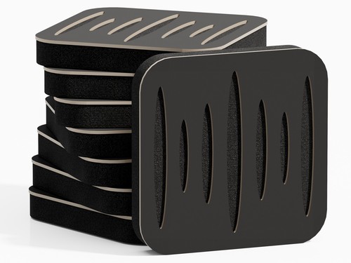 "Confezione da 8 - Mini Pannello Assorbimento Acustico | Pannello Decorativo Parete "COLUMBIA" - Foto 7 di 33