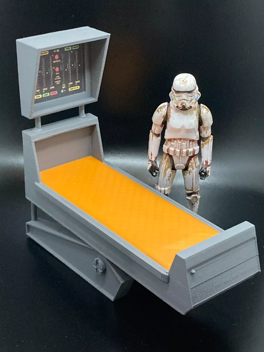 CUSTOM STAR TREK TOS MEDICAL BED for 3.75 INCH FIGURE DIORAMA PART