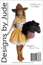 Giddy-Up, Doll Clothes Sewing Pattern for 12" Marley Wentworth Doll, Tonner
