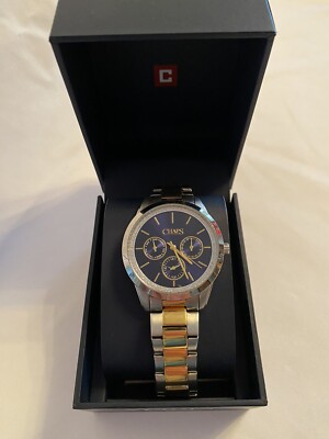 Chaps Kasia Ladies Two-Tone Navy Dial With Stone-Studded Detail