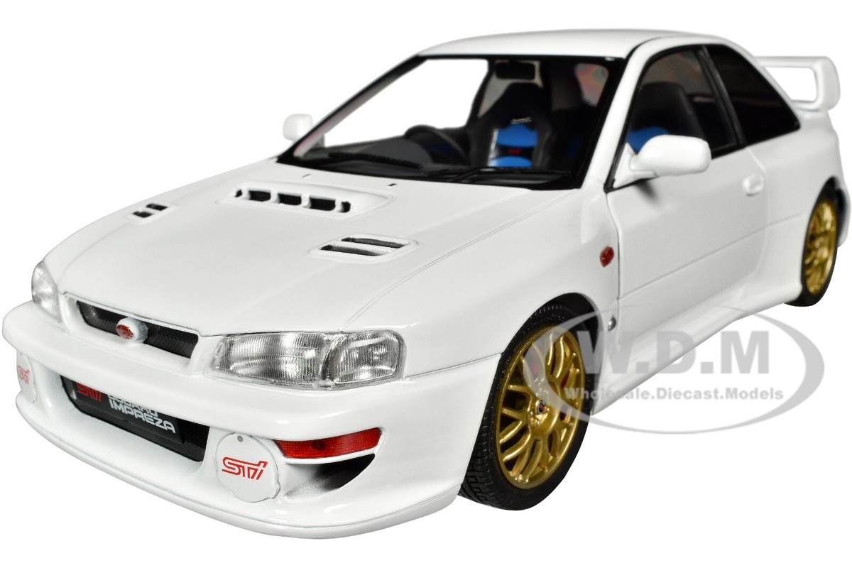 1998 SUBARU IMPREZA 22B RHD PURE WHITE 1/18 DIECAST MODEL