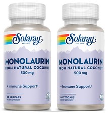 Solaray Monolaurin Supplement, 500 mg | 60 Co...
