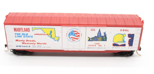Kadee Micro-Trains N Scale MTL 38060 WM Maryland Bicentennial 50' Box Car #36018 - Picture 3 of 7
