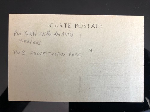 Curiosa: seltene Werbe-AK geschlossenes Haus Béziers 1910 - Bild 2 von 2