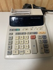Sharp EL-1801V Portable 12-Digit 2-Color Serial Printing Calculator