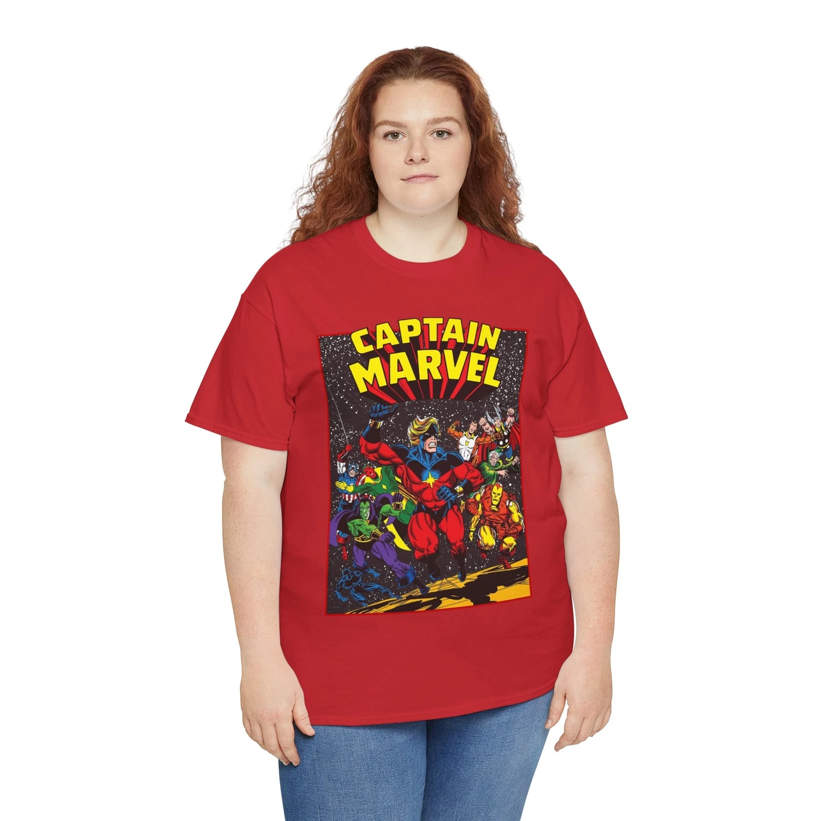 Captain Marvel T-Shirt - Marvel Comics - Jim Starlin Art - Mar-Vell - Kree