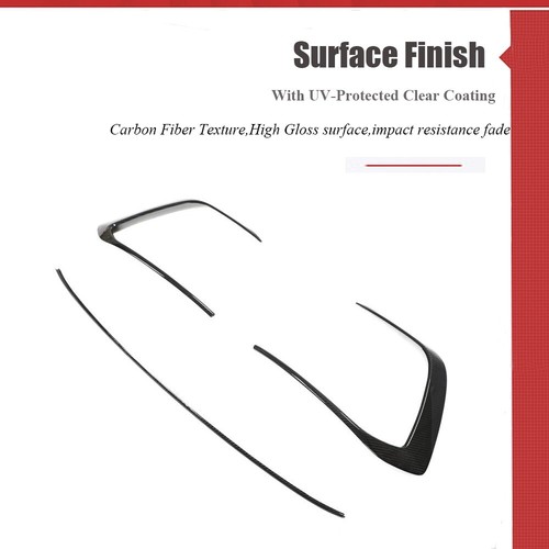 For VW Golf 8 GTI 21-22 Dry Carbon Front Bumper Splitters Air Vent Fins BODYKIT - Picture 9 of 13