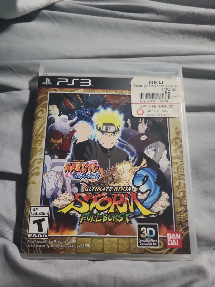 Naruto Shippuden: Ultimate Ninja Storm 3 Full Burst GAME &BOX ONLY NO  MANUAL 722674211055 | eBay