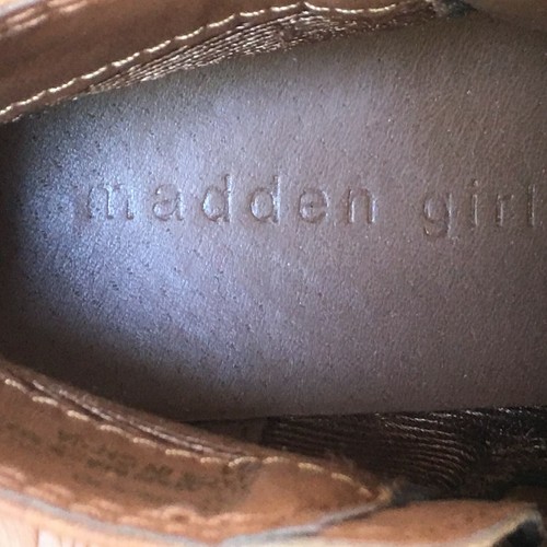 Madden Girl Womens Bolerooo Ankle Booties Boots Size 7 Brown - Picture 7 of 8
