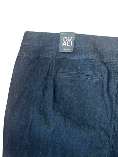 NEW Roz & Ali Jeans Trousers Women's Plus Size 24 Dark Straight Leg High Rise - Picture 7 of 8