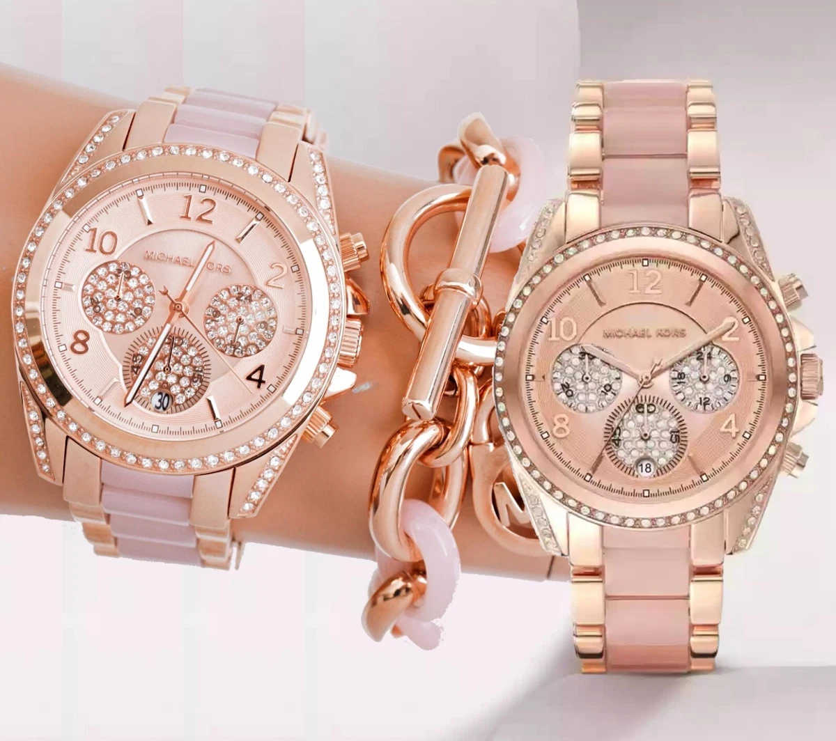 Michael Kors Uhr Damenuhr Armbanduhr MK6763 Blair Chronograph IP 