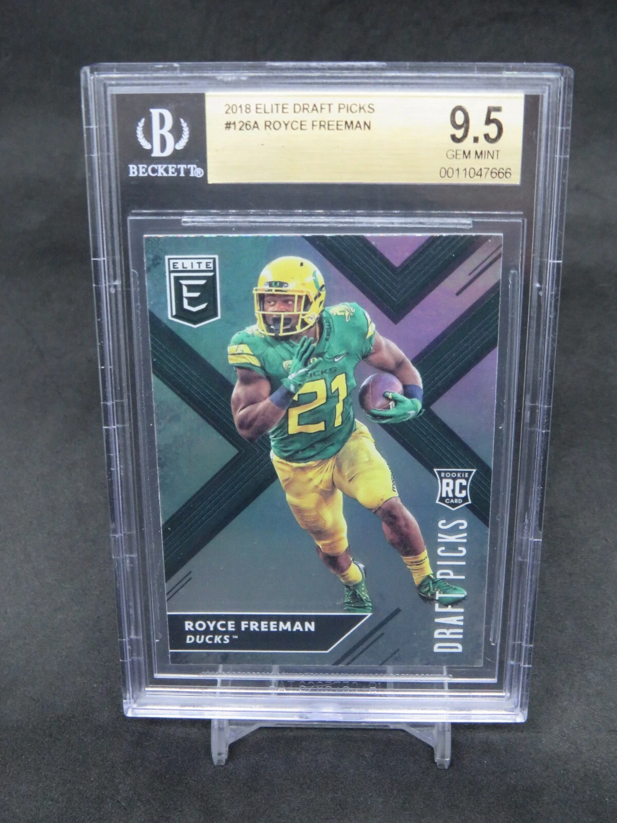 Royce Freeman Panini Elite Draft Picks Collegiate #126 White Jersey