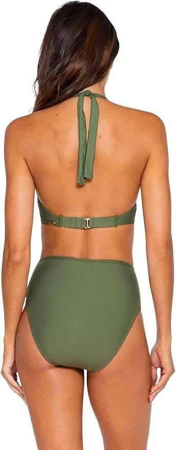 Sujetador de natación Sunsets L17921 oliva con aros musa halter talla 34D/36C Foto 2 de 4