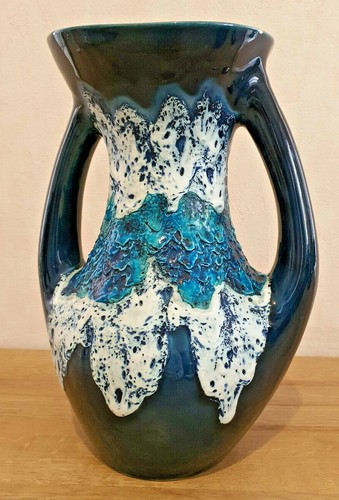 Pot De Fleurs Céramique Beige Motif Roses Bleues 16x16cm | Truffaut