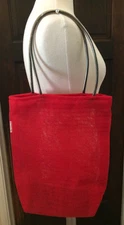 Jo Edwards Red Mesh Tote- Excellent Condition