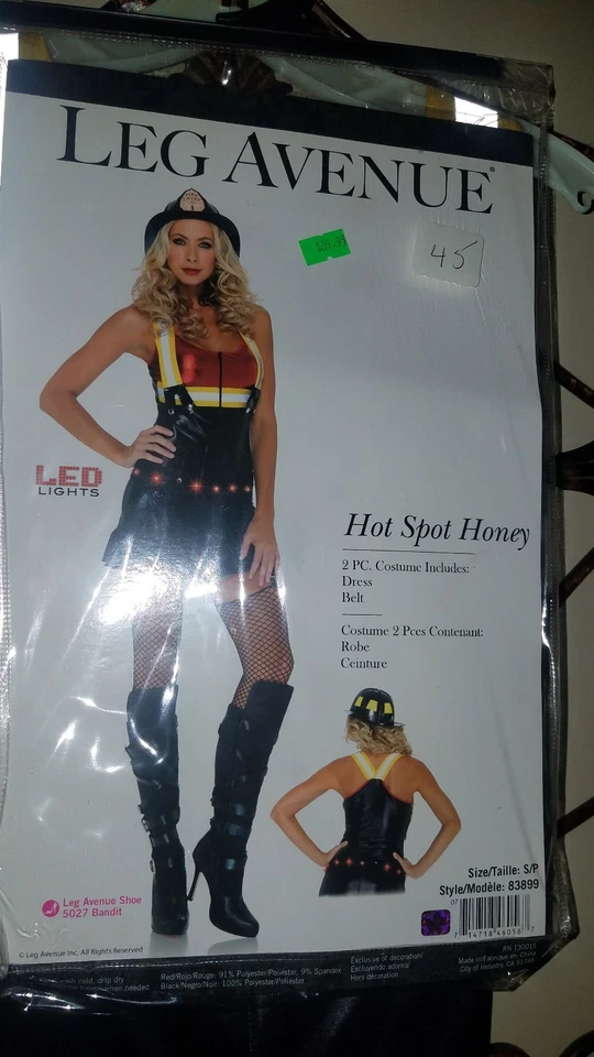 Disfraz Bombero Halloween Mujer Pequeño Nuevo Nunca Usado $22 Más Envío Foto 2 de 4