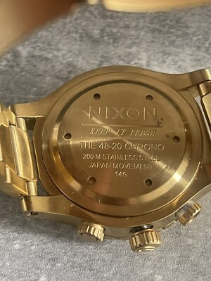 Nixon Watch Mens 48-20 Chrono All Gold A486-502 882902278080