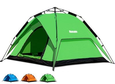 Pop Up Camping Tent 4 People Automatic Tents for Camping Instant Tent Waterpr...