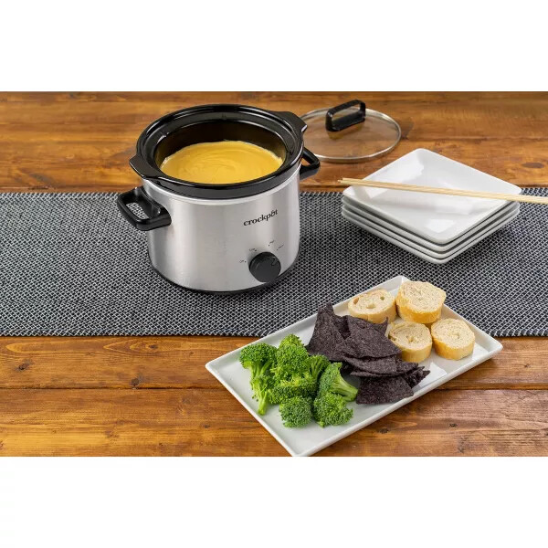 CrockPot 2qt Manual Slow Cooker Stainless Steel eBay