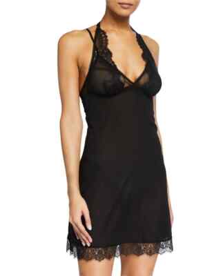 Lise Charmel L60450 Ecrin Black Glamour Sexy Nightie Chemise Size Medium