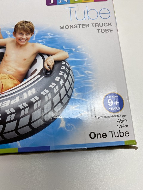 INTEX Monster Truck Inflatable Tire Tube Pool Float 45â With Handles New | eBay