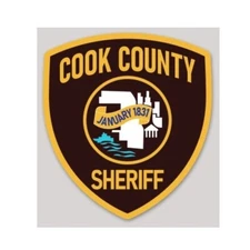 4 Inch Non-Reflective Cook Illinois County Sheriff Sticker Decal