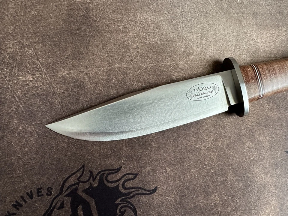 Fallkniven NL3 Njord with Leather Sheath Like Bark River Hinderer - Image 4 of 4