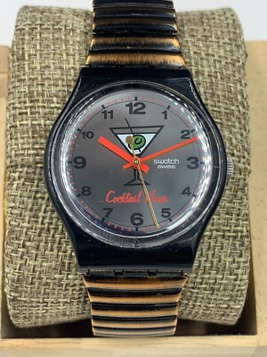 Swatch watch Hangover GB196 Martini Glass 34mm Good condition Working Rare