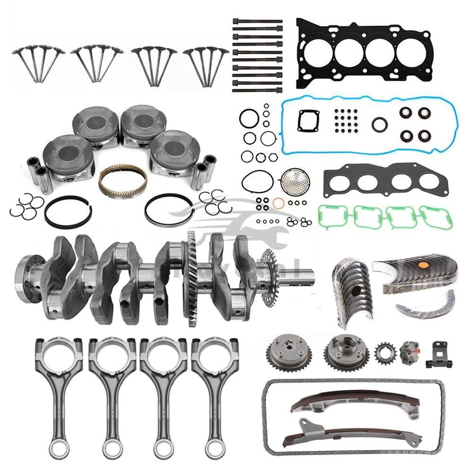 Kit de reconstrucción de revisión de motor 2AR-FE para Toyota Camry Rav4 Scion tC 09-16 2,5 L 2 AR Foto 4 de 4