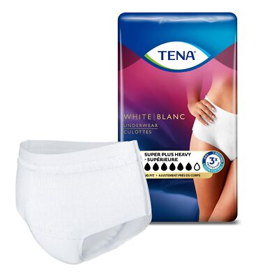 TENA Women Super Plus Underwear, Incontinence, Disposable, Heavy Absorbency, XL,