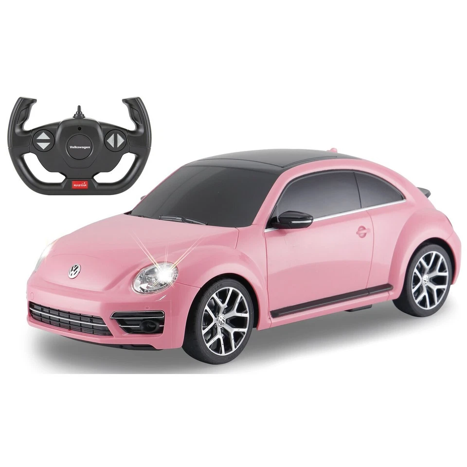 VW Beetle 1:14 pink 2,4GHz RC Modell, Fernsteuerung, Modellauto, ferngesteuertes - Bild 2 von 4
